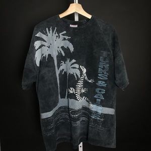 Turks & Caicos Stone Acid Wash Graphic T-Shirt